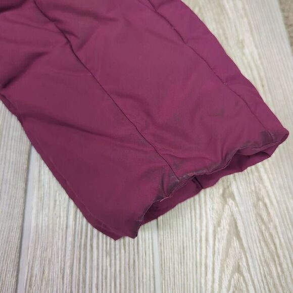 L L Bean Womens Size XL Full Zip Front Puffer Jacket Coat Purple Purple Pockets - Picture 4 of 6